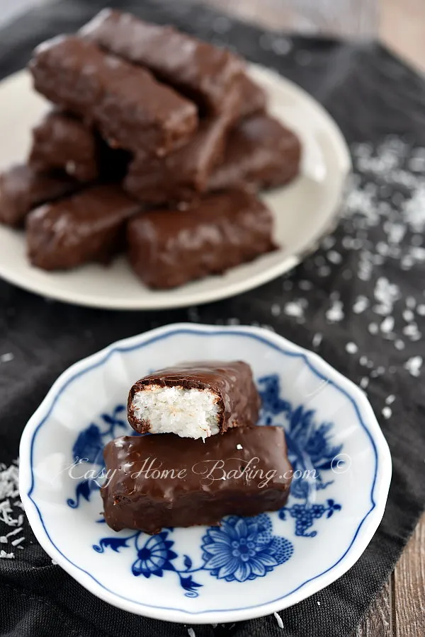 Chocolate Coconut Bars (Bounty Bars)