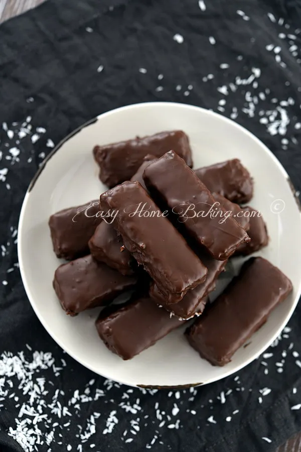 Chocolate Coconut Bars (Bounty Bars)