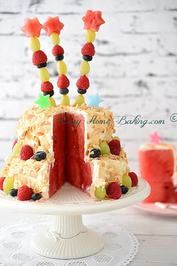 Fresh Fruit Cake | bakehoney.com