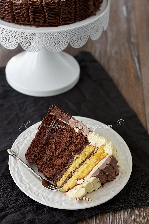 Chocolate Ruffle Cake